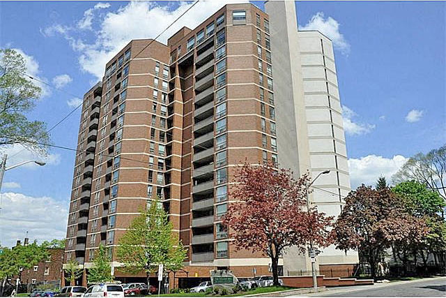 The Village Hill condos at 222 Jackson Street West located in Downtown Hamilton, Ontario