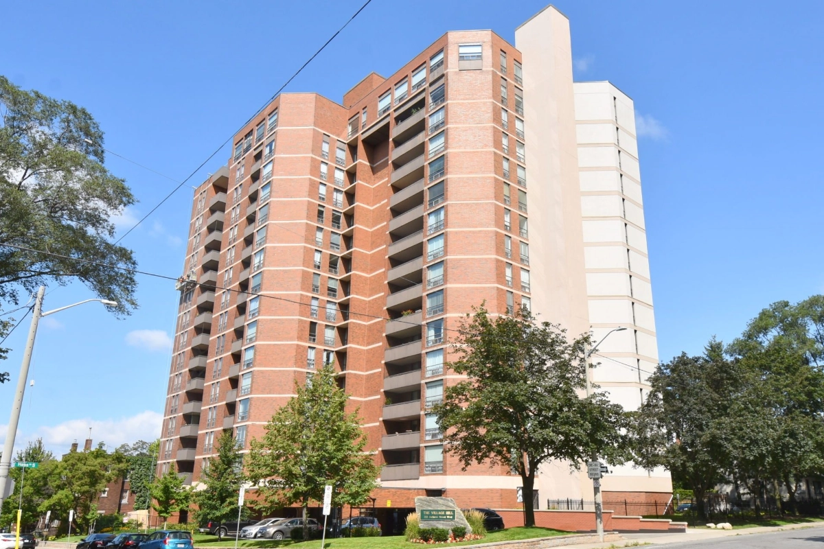 The Village Hill condos at 222 Jackson Street West located in Downtown Hamilton, Ontario